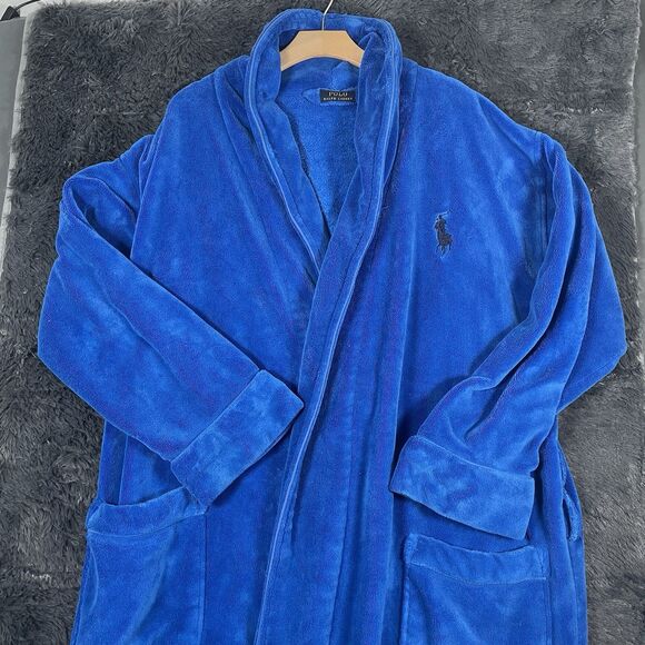 Polo Ralph Lauren Other - Polo Ralph Lauren Bath Robe One Size (TALL) Designer Preppy Blue NO BELT